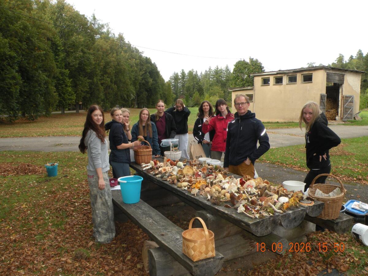 Loodusklassi traditsiooniline seenepraktika toimus 18.-19. septembril 2026 Järvseljal (https://jarvselja.ee/). Selle aasta staarid olid kahevärviline kärbseseen